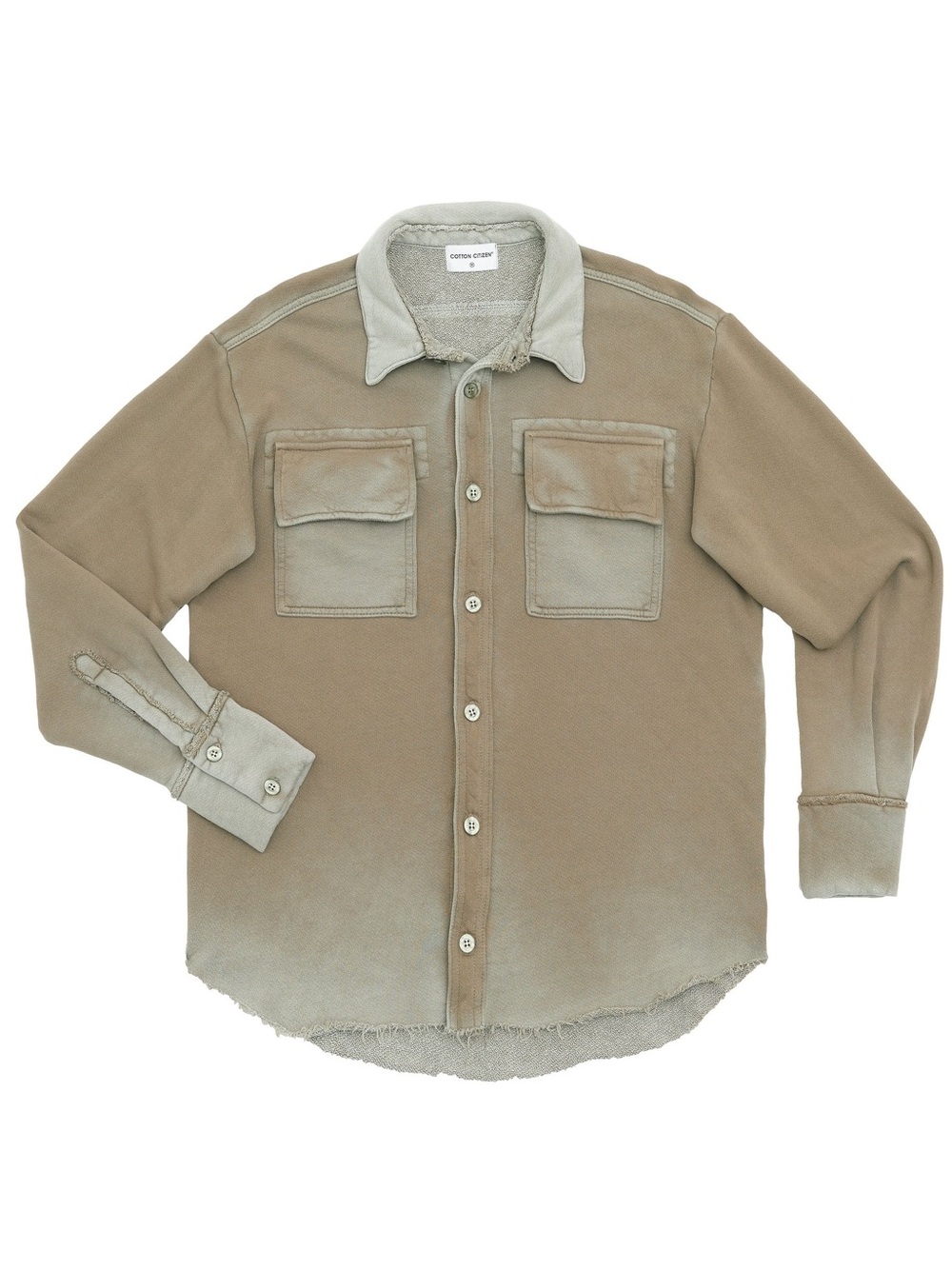 Cotton Citizen Brooklyn Utility Button Down Shirt in Cream Like New! Men’s medi